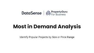 DataSense Tutorial - Most in Demand Analysis