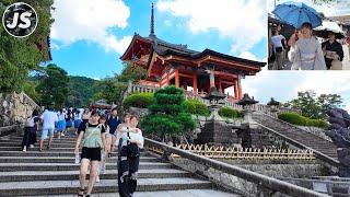 Stunning Kiyomizu-dera Temple in Kyoto Japan (& Walk to Kyoto Station)