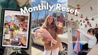 MONTHLY RESET VLOG: Prepping for April, Spring Vibes, Closet Refresh!