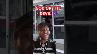 WHO WINS… THE DEVIL  OR GOD   #comedy #memes #jokes #atg #rapmusic #giantfood #god #devil #mindg