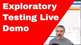 Live Web Exploratory Technical Testing Session Example