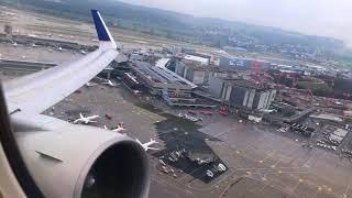 [HD] United 767-300ER HEAVY TAKEOFF from Zurich