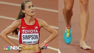 Lost shoe derails Jenny Simpson's 1500m world title quest in 2015 | NBC Sports