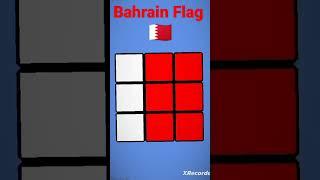 Bahrain flag  in magic cube #Anuj technical #trending