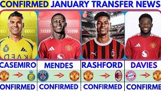 THE LATEST CONFIRMED TRANSFER NEWS AND RUMOURS TRANSFERS 2025|MENDES, CASEMIRO, RASHFORD, DAVIES