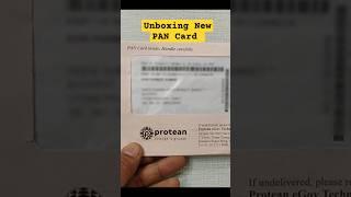 Unboxing My New Pan Card #mysimpleguide #pancardapply #newpancard #pancardunboxing