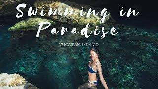 SWIMMING IN PARADISE IN YUCATAN MEXICO | Cenote + Coba near Tulum