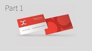 Modern Business Card Design in Illustrator CC (Part 1)