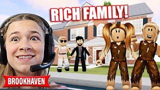 ADOPTED BY A RICH FAMILY!! **BROOKHAVEN ROLEPLAY** | JKREW GAMING