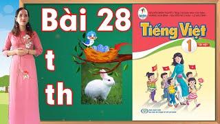 Tiếng việt lớp 1 sách cánh diều - Bài 28 |Học chữ t, chữ th