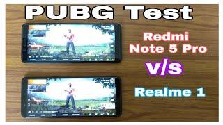 PUBG Game test | Realme 1 vs Redmi Note 5 Pro