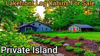 Michigan Lakefront Cabin For Sale | Waterfront Cabins For Sale  | 4.3 acres | Michigan Real Estate