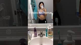 #postpartum #postpartumbody postpartum changes over 6 weeks