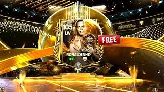 How to get free Ronaldinho best lw | icon ballon d'or on fc mobile 25