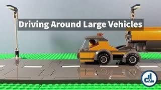 Driving around large vehicles