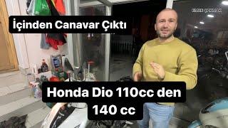 Honda dio 110cc yi 140cc ye Çevirdik . Canavar Oldu