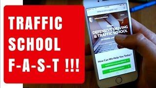 Fast way to complete online Traffic School/Defensive Driving Course
