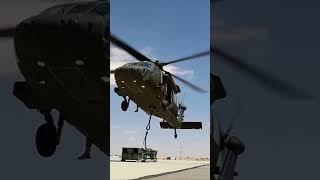 UH-60A Blackhawk Helicopter Sling Loads Multiple Launch Rocket System