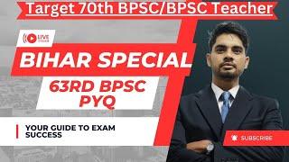 BPSC(63rd) Bihar Special MCQ || 63rd BPSC PRE Bihar Special PYQ || for 70th bpsc /All exam.