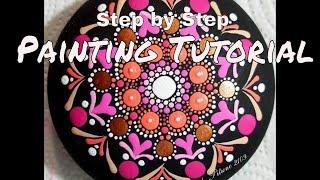 Painting Tutorial~Dot Mandala   ~Dot Art Coral w/ Miranda Pitrone  Color of the Year Decoart Paints