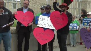 Protestors call for Waupun prison to be shut down after two inmates die, warden and others charged