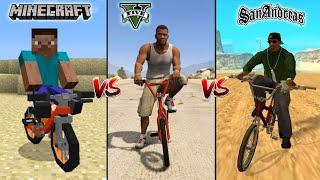 GTA 5 CYCLE VS MINECRAFT CYCLE VS VICE CITY CYCLE|#minecraft #gta #gta5 #brasil