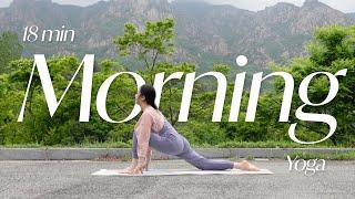 아침을 상쾌하게! 숲속  18분 모닝요가 | morning yoga 18 min