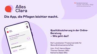 Qualitätssicherung in der personzentrierten Online-Beratung - wie geht das?