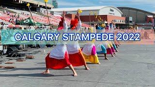 CALGARY STAMPEDE 2022|| YOUNG BHANGRA CALGARY||GIRLS||1st time bhangra performance in stampede