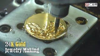 24K gold jewelry making machine | gold bangles / gold ring / gold pendant making  - Guanglijin