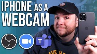 How to use your PHONE as a WEBCAM for Zoom and Teams! EpocCam App
