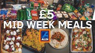 WEEKLY ALDI FOOD HAUL | EASY £5 MID WEEK MEALS | WHAT I EAT IN A WEEK |