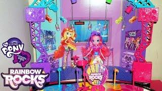 My Little Pony Equestria Girls Rainbow Rocks Mane Event Stage Playset unboxing/review