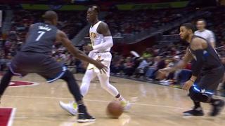 Dennis Schroder Flashy Pass to Paul Millsap | 02.04.17