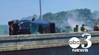 1 killed, multiple injured in fiery crash on Escambia Bay Bridge