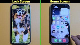 How to set different wallpaper on lock screen and home screen iphone