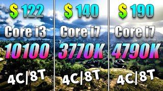 Core i3 10100 vs Core i7 3770K vs Core i7 4790K | PC Gameplay Benchmark Test