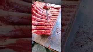 Wow Amazing machine cut pork rib #charkfoodies #shorts #pork