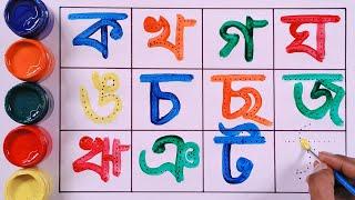 Bangla banjonoborno, ka kha ga gha, bangla alphabet learning, kkhaggha