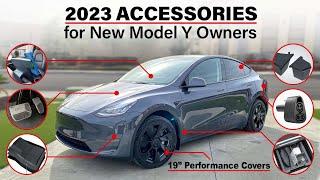 2023 Must Have Accessories for New Model Y Owners! #tesla #2023