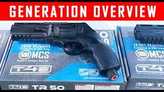 Different Generations Overview For  HDR 50 TR50 11 Joules Home Defense Revolver