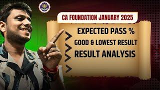 CA Foundation January 2025 Expected Pass Percentage | Good Result or lowest Result | Result Analysis