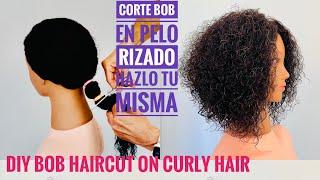 DIY Bob Haircut on Curly Hair - DIY Bob Haircut on Curly Hair