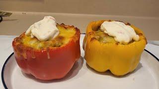 Spanish Style Stuffed Bell Peppers