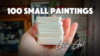 100 Tiny Paintings in a Year-- Are You in?