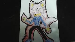 Drawing Of Fleetway Brandy The Lycan  ( Brenna Okazaki )