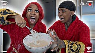 CRASHING OUT While Cooking Prank On GIRLFRIEND !! * HILARIOUS*