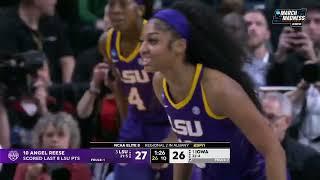 #3 LSU vs #1 Iowa | Elite 8 | Full College Women Basketball 04/01/2024