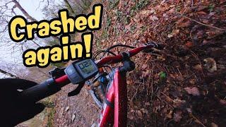 Struggles continues ... crashed! TREK RAIL’s CLUNKING NOISE PROBLEM!