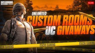 BGMI LIVE CUSTOM ROOM | RP AND UC GIVEAWAY EVERY MATCH | ALL WEAPONS AND TDM CUSTOMS